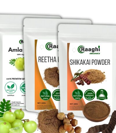 Amla Reetha and Shikakai Powder Combo Pack